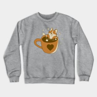 Coffee Corgi Crewneck Sweatshirt